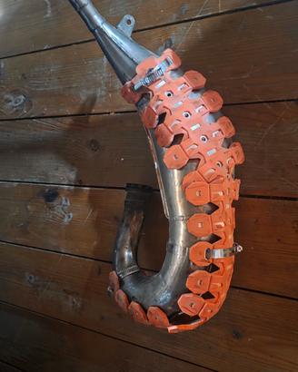 scarico ktm 125 completo