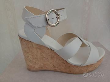 JIMMY CHOO Sandali Aleili 100 in pelle con zeppa