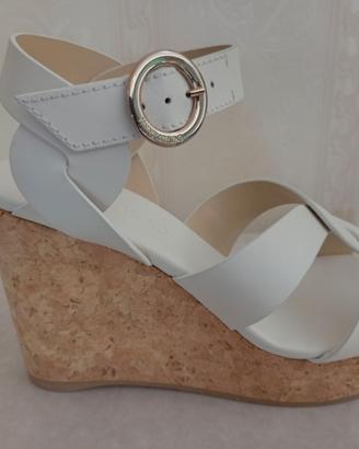 JIMMY CHOO Sandali Aleili 100 in pelle con zeppa