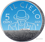 RENATO ZERO MONETA 5 euro argento Il Cielo 2025