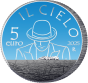 RENATO ZERO MONETA 5 euro argento Il Cielo 2025