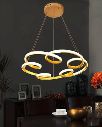 YVODA oro Lampada a Sospensione