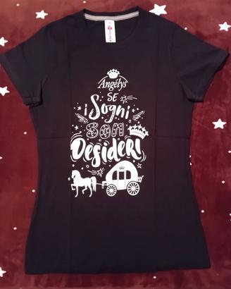 Maglietta donna "Se i sogni son desideri" Angélys