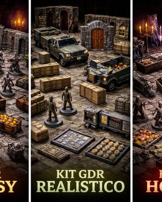 KIT GDR FANTASY STAMPATO IN 3D