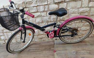 Bici ragazza da 24" city 6 rapporti B-Twin 