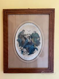 Stampa antica immagine sacra