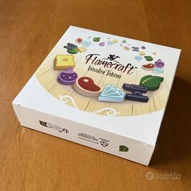 FLAMECRAFT WOODEN TOKENS Cardboard Alchemy - NUOVO