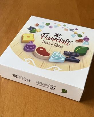 FLAMECRAFT WOODEN TOKENS Cardboard Alchemy - NUOVO