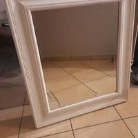 Specchio con cornice artigianale in legno 70x80cm