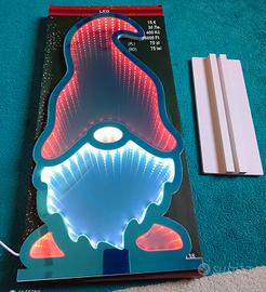 lampada LED natale gnomo