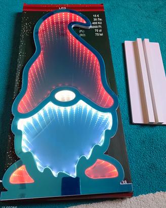 lampada LED natale gnomo
