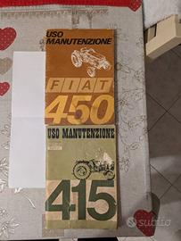 Lotto 3 Libretti Originali FIAT Trattori 415 / 450