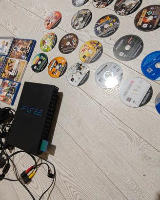 play station 2 + controller + giochi