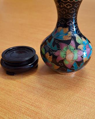 Vaso cloisonné cinese 8 cm
