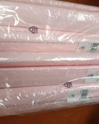 20 rotoli carta crespa Rosa tenue