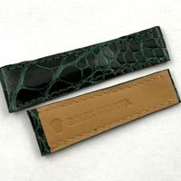 Rolex Cinturino Verde Smeraldo Pelle Cocco 20/16mm