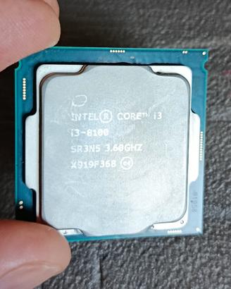 intel core i3 8100 3.60Ghz microprocessore cpu