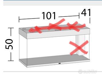 Acquario solo vasca rio juwel 180 da risiliconare 