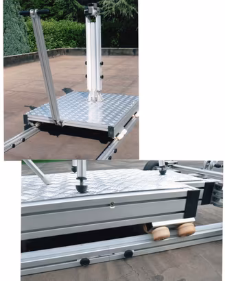 Carrello Dolly per ri binari continui per riprese