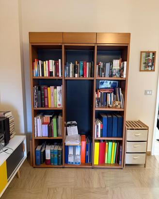 Libreria in legno robusta e capiente