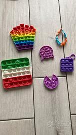Set 6 Pop It varie forme e colori