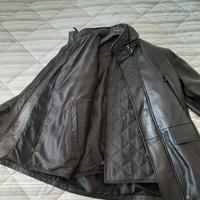 Giaccone invernale da uomo in vera pelle imbottito