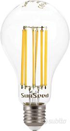 4x Lampadina E27 LED 16W Goccia Luce Naturale