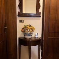 consolle semicircolare con specchio abbinato