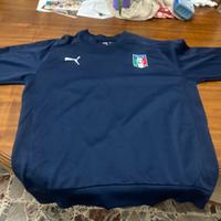 Storica Felpa nazionale italiana Puma M Blu.