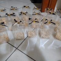 Scatoline trasparenti porta bomboniere (set da 17)