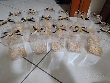 Scatoline trasparenti porta bomboniere (set da 17)