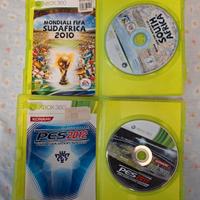 Due giochi XBOX 360: Mondiali Sudafrica 2010 e Pes