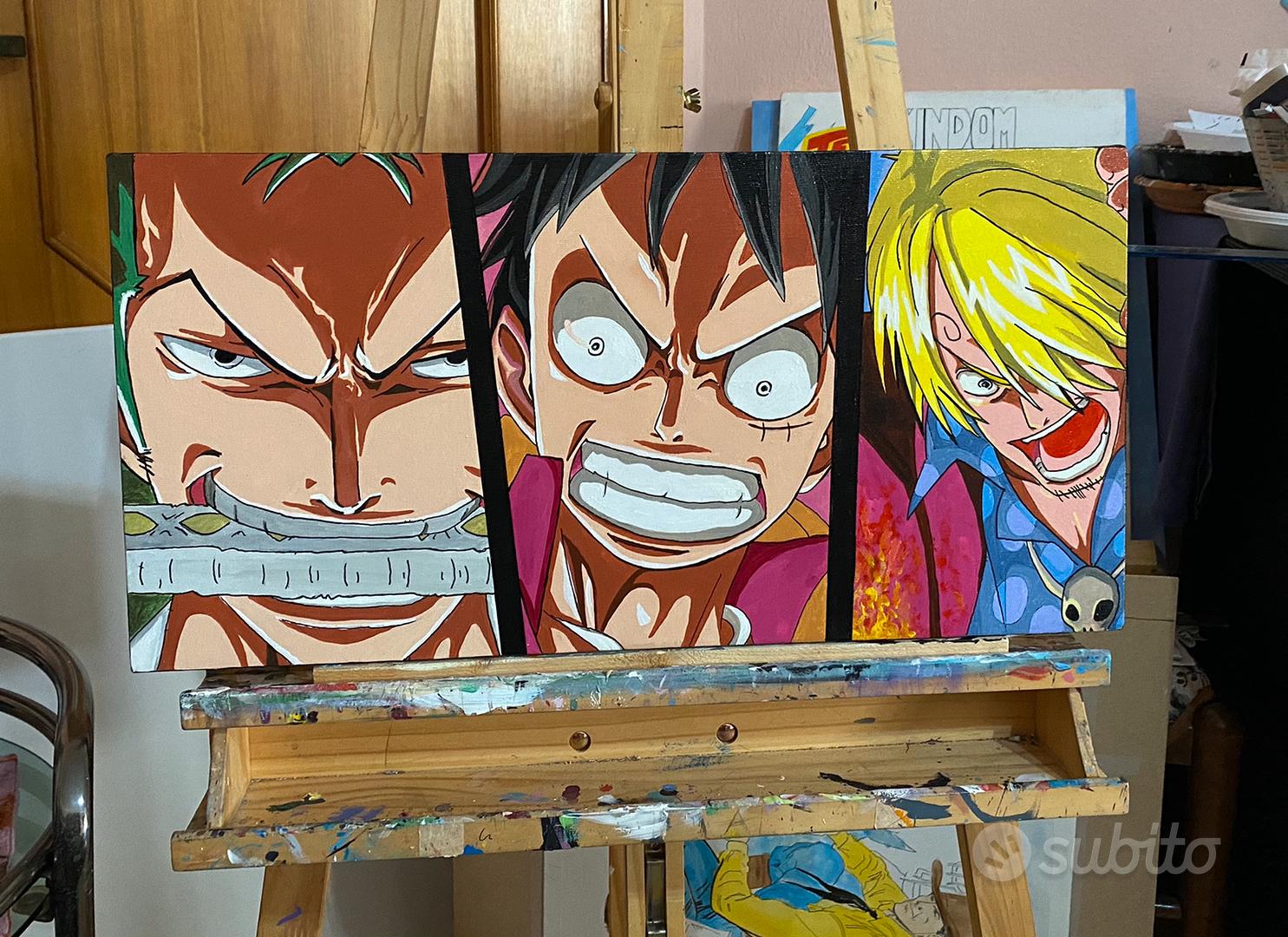 Quadro One Piece dipinto a mano su tela - Arredamento e Casalinghi In  vendita a Cagliari