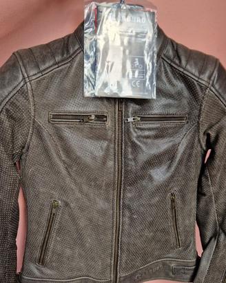 Giacca in pelle da moto per donna