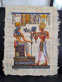 Quadro su papiro stile Egizio – 43,5 x 34 cm