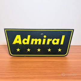 CARTELLINO PUBBLICITARIO RADIO TV ADMIRAL 1959