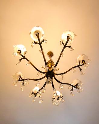 Lampadario ottone