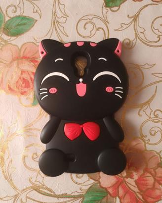Cover Samsung Galaxy S4 gatto nero nuova