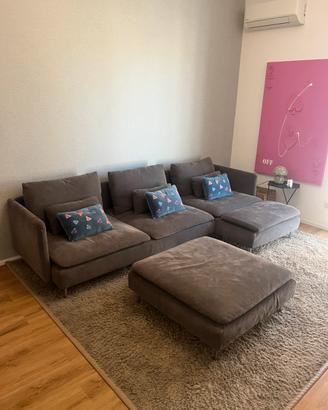 DIVANO con pouff Ikea