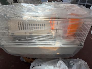 Set di 5 gabbie/trasportini per gatti conigli ecc