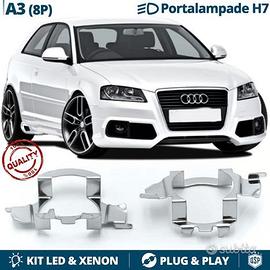 ADATTATORI KIT LED H7 per AUDI A3 8P Portalampada