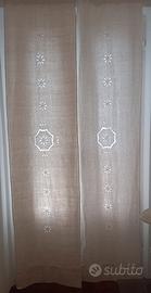 tende ricamate 2 pannelli