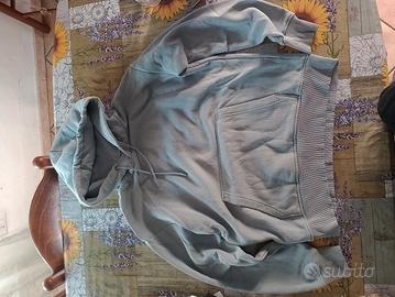 Felpa con Cappuccio Zara Grigia – Taglia M Unisex