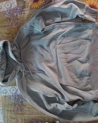 Felpa con Cappuccio Zara Grigia – Taglia M Unisex