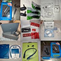 lotto oggetti nuovi elettrici o per ascoltare musi