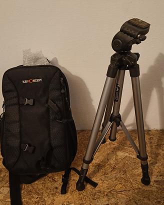 zaino kef concept tracolla fotografico treppiede 