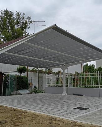 Tettoia auto a sbalzo IN SCONTO cover T mt.5x5