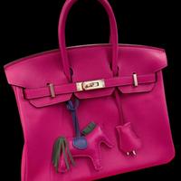 Hermès Birkin 25 Swift Rosa palladio 2018 full set