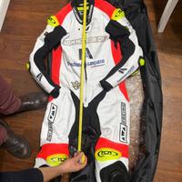 Tuta moto in vera pelle