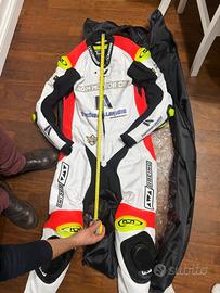 Tuta moto in vera pelle